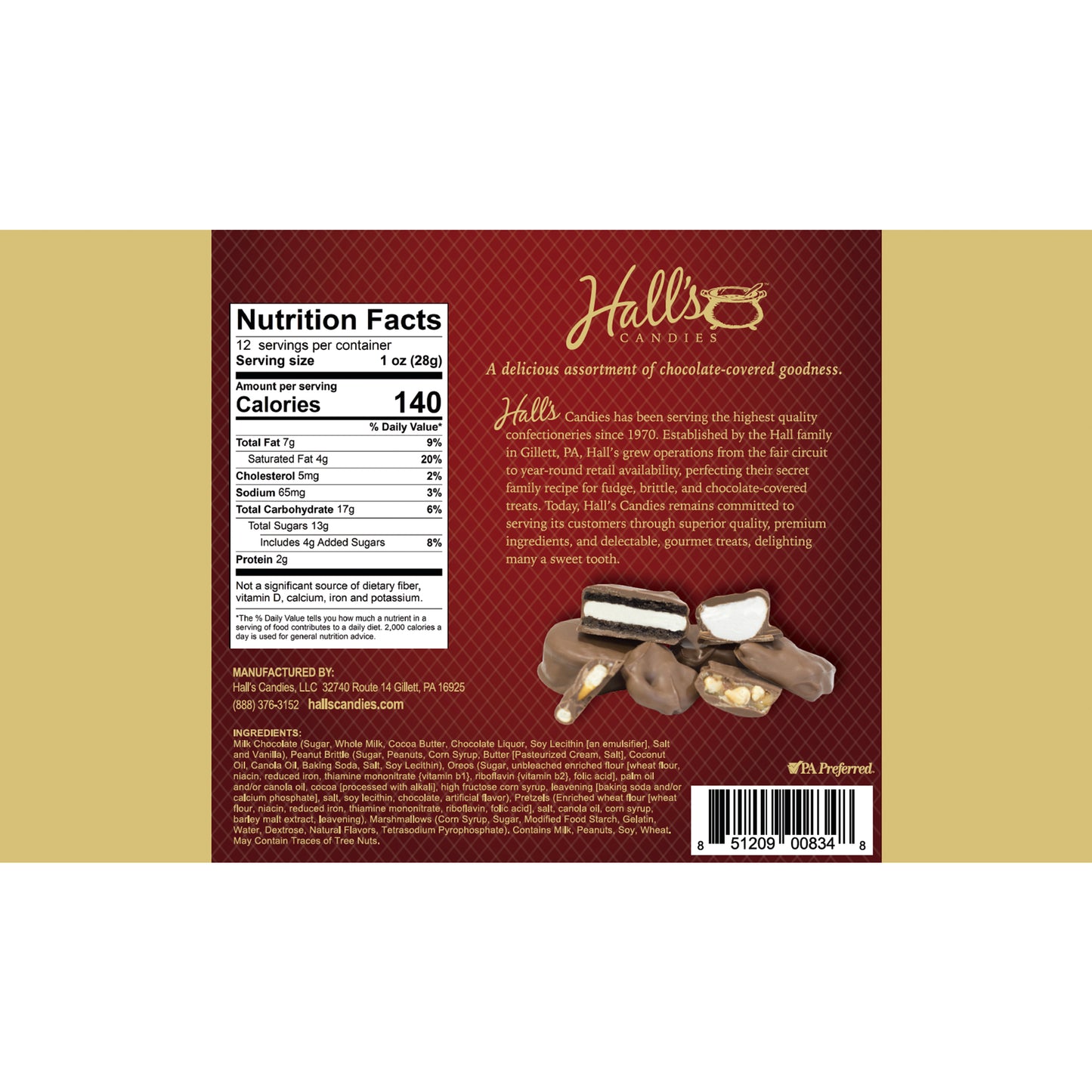 Milk Chocolate-Covered Assortment