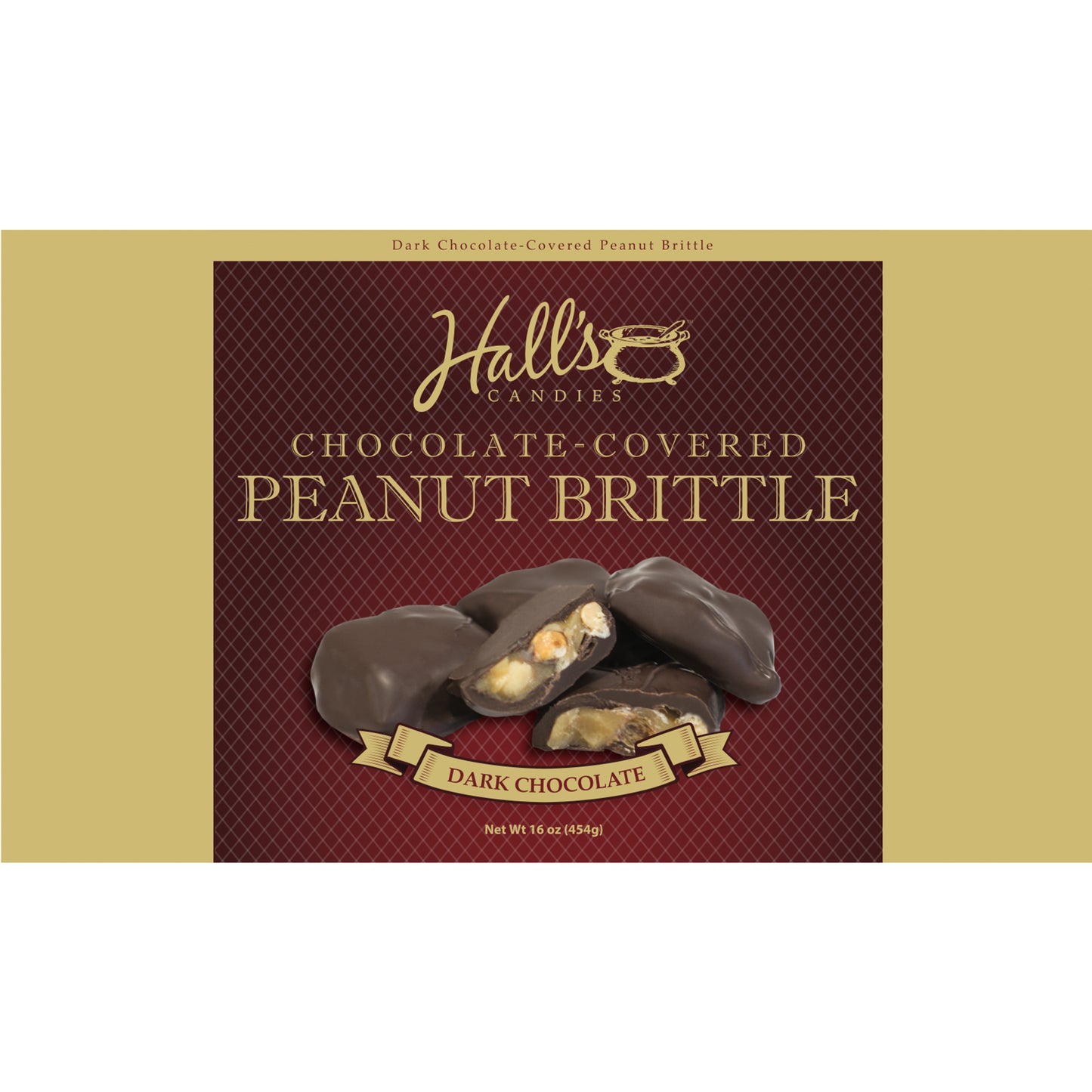 Dark Chocolate-Covered Peanut Brittle