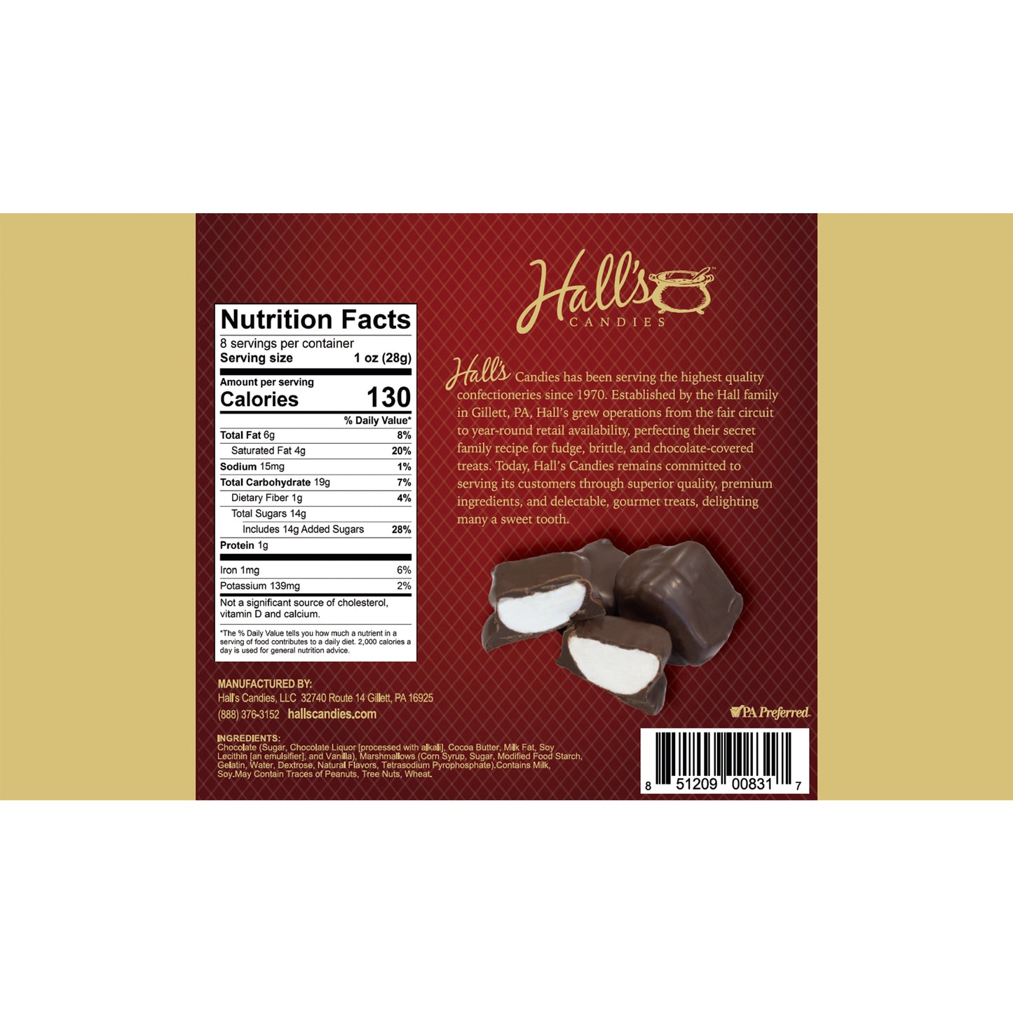 Dark Chocolate-Covered Marshmallows