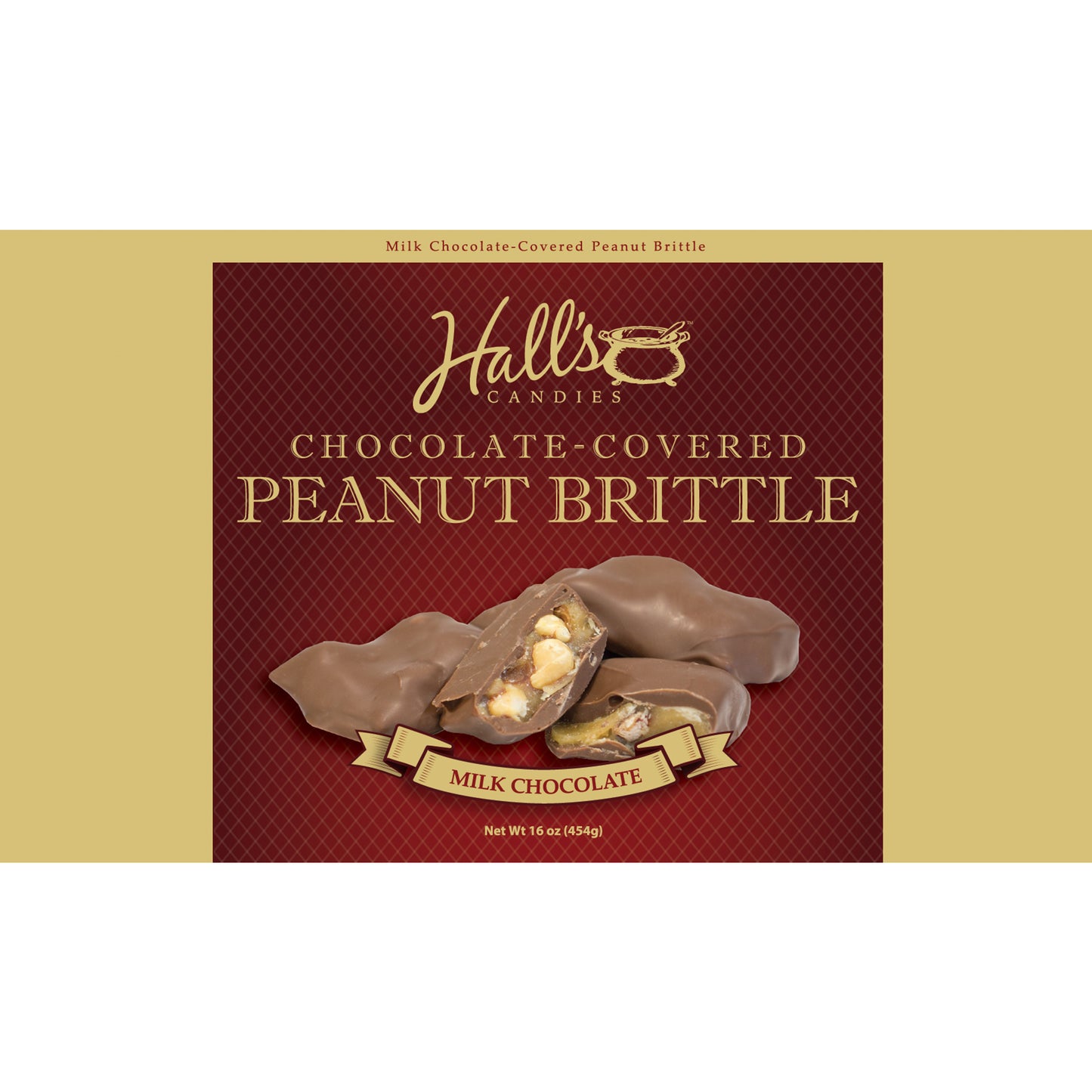 Milk Chocolate-Covered Peanut Brittle