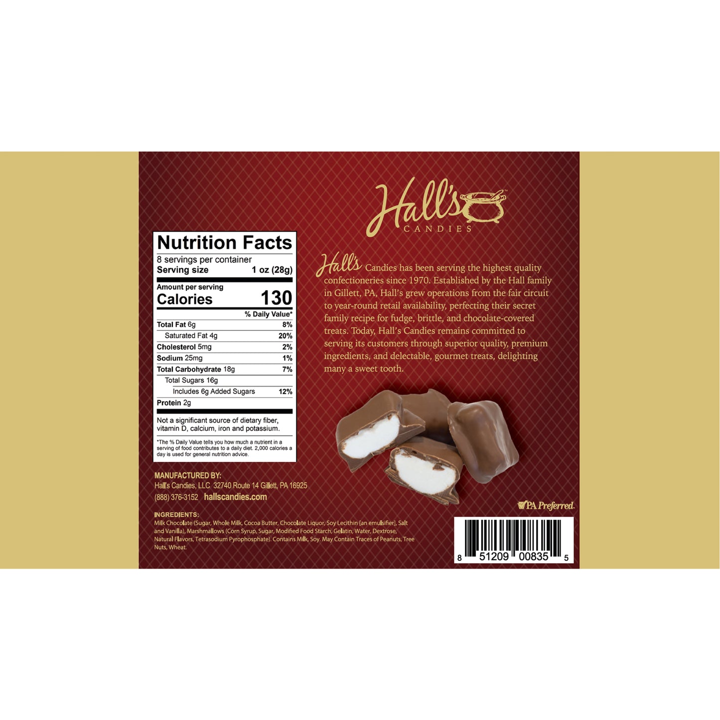 Milk Chocolate-Covered Marshmallows