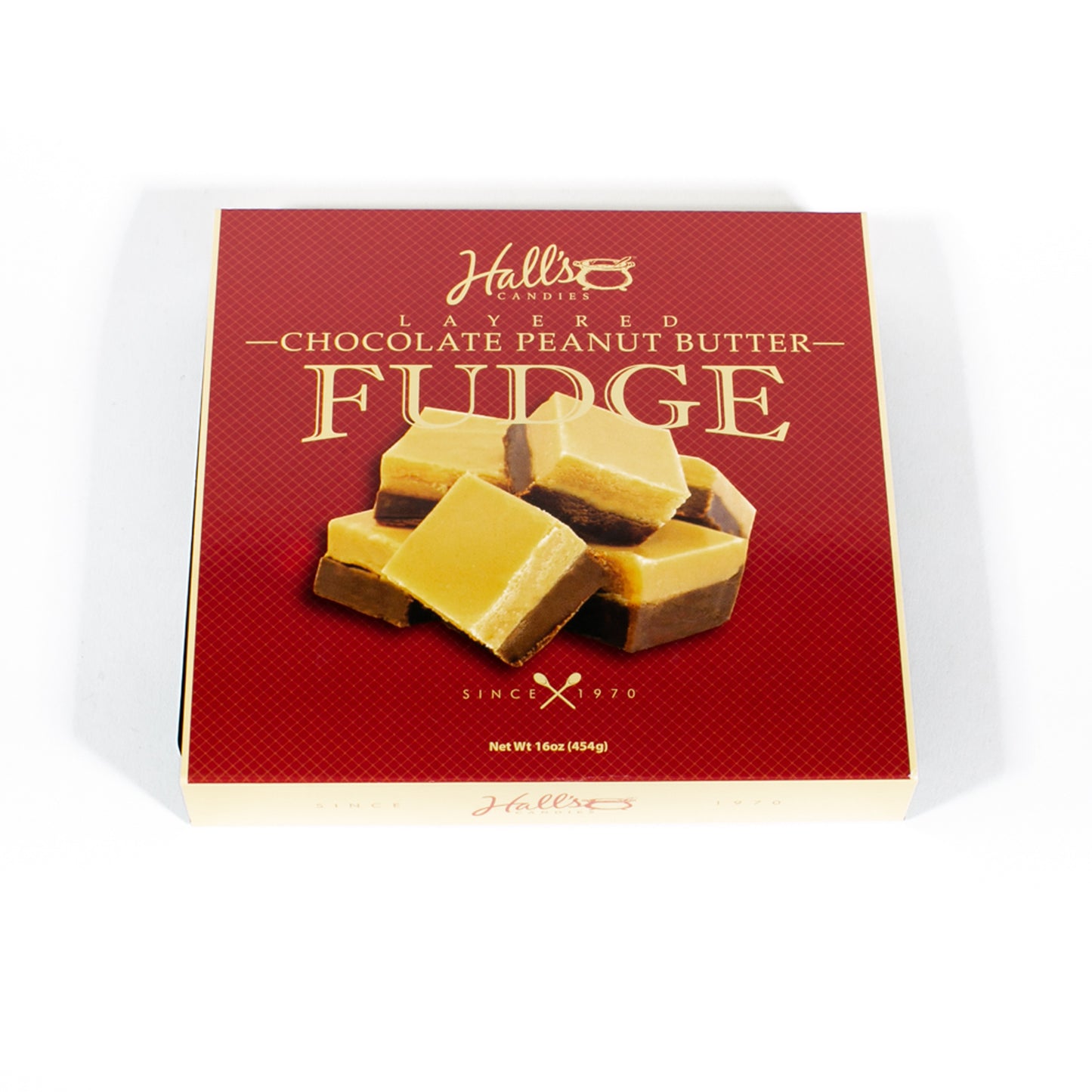 Chocolate Peanut Butter Layered Fudge